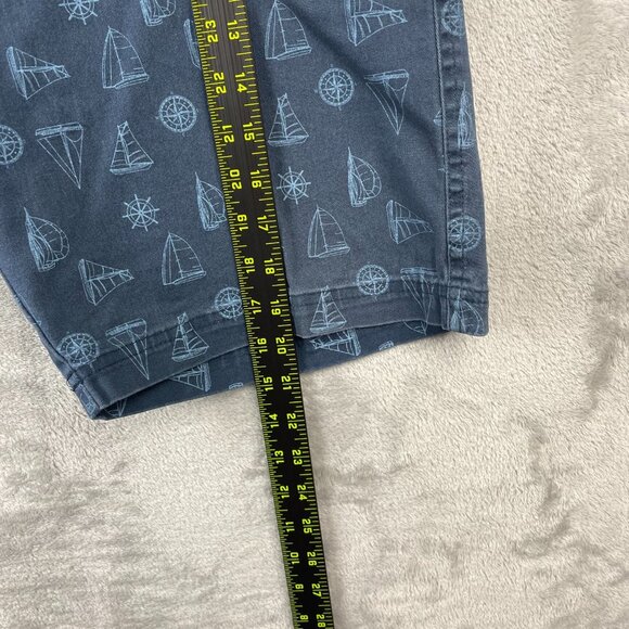 Rugby University Nautical Boat Themed Flat Front Stretch Shorts Men's Size 36 - Picture 6 of 10